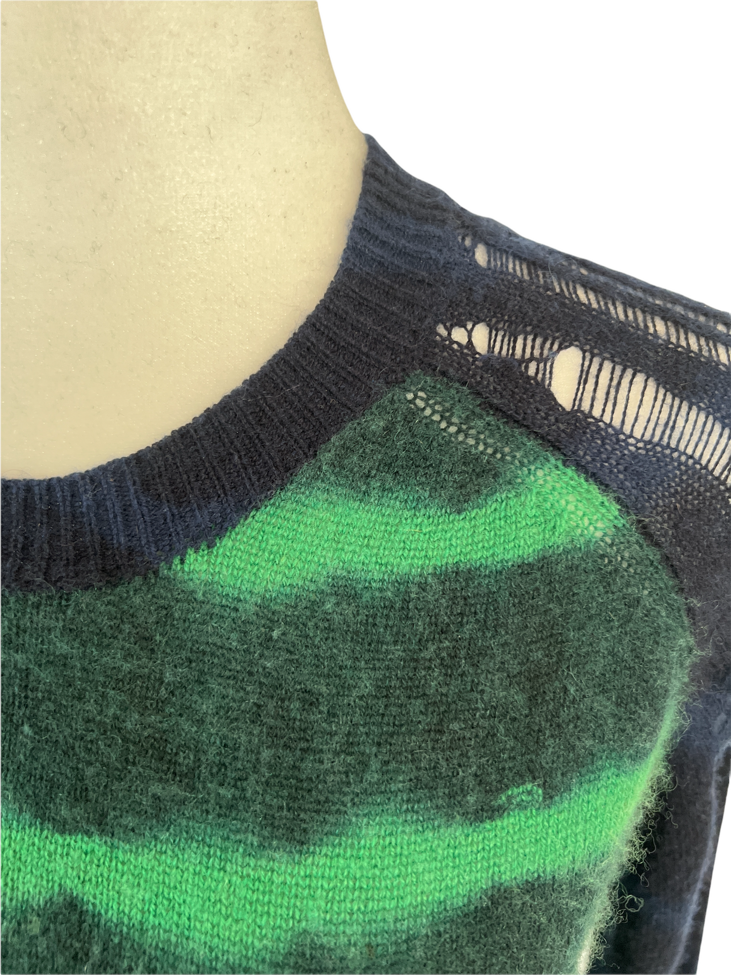 Tie Die Distressed Sweater - 0