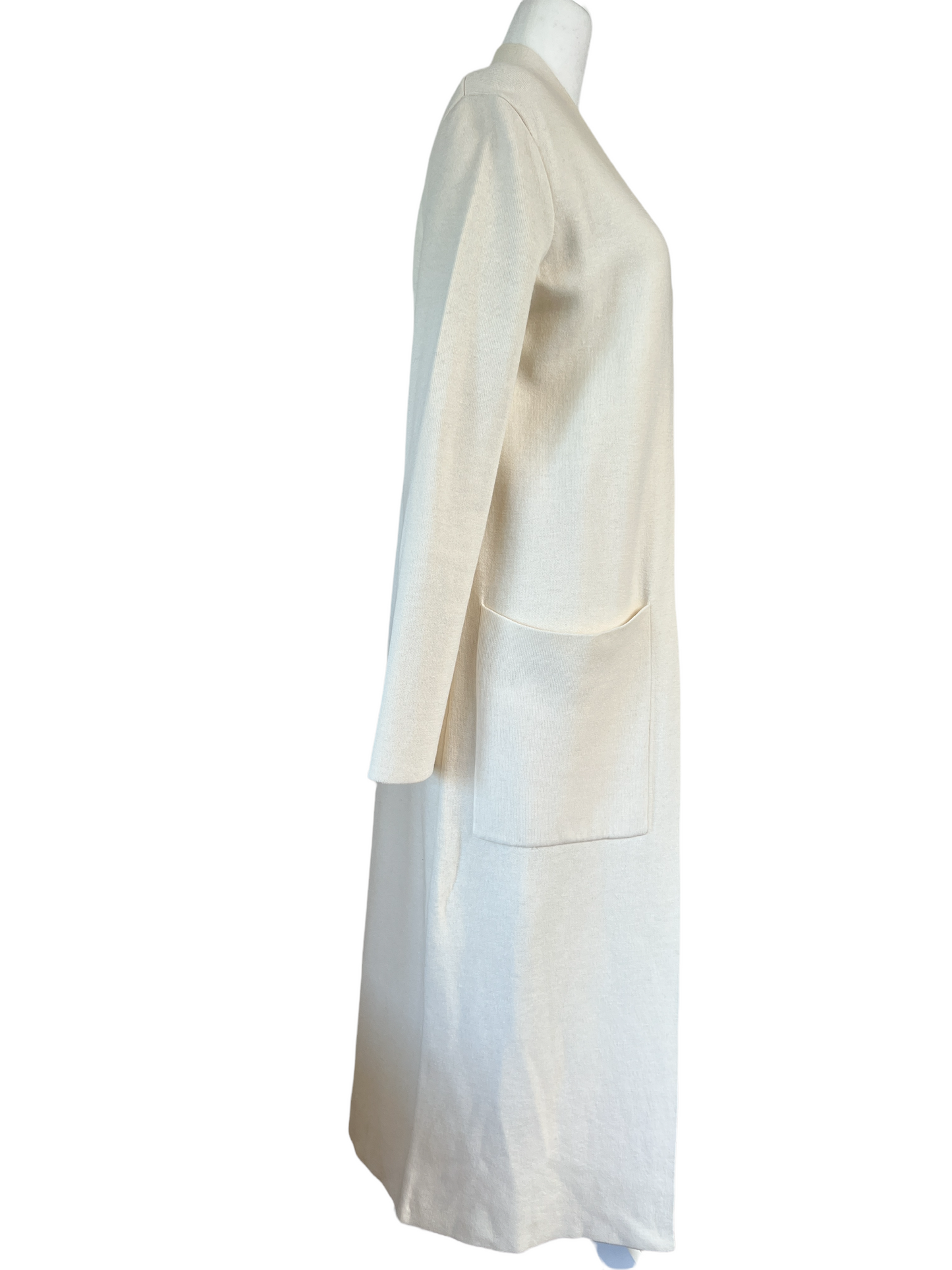 Long Cream Cardigan - 1