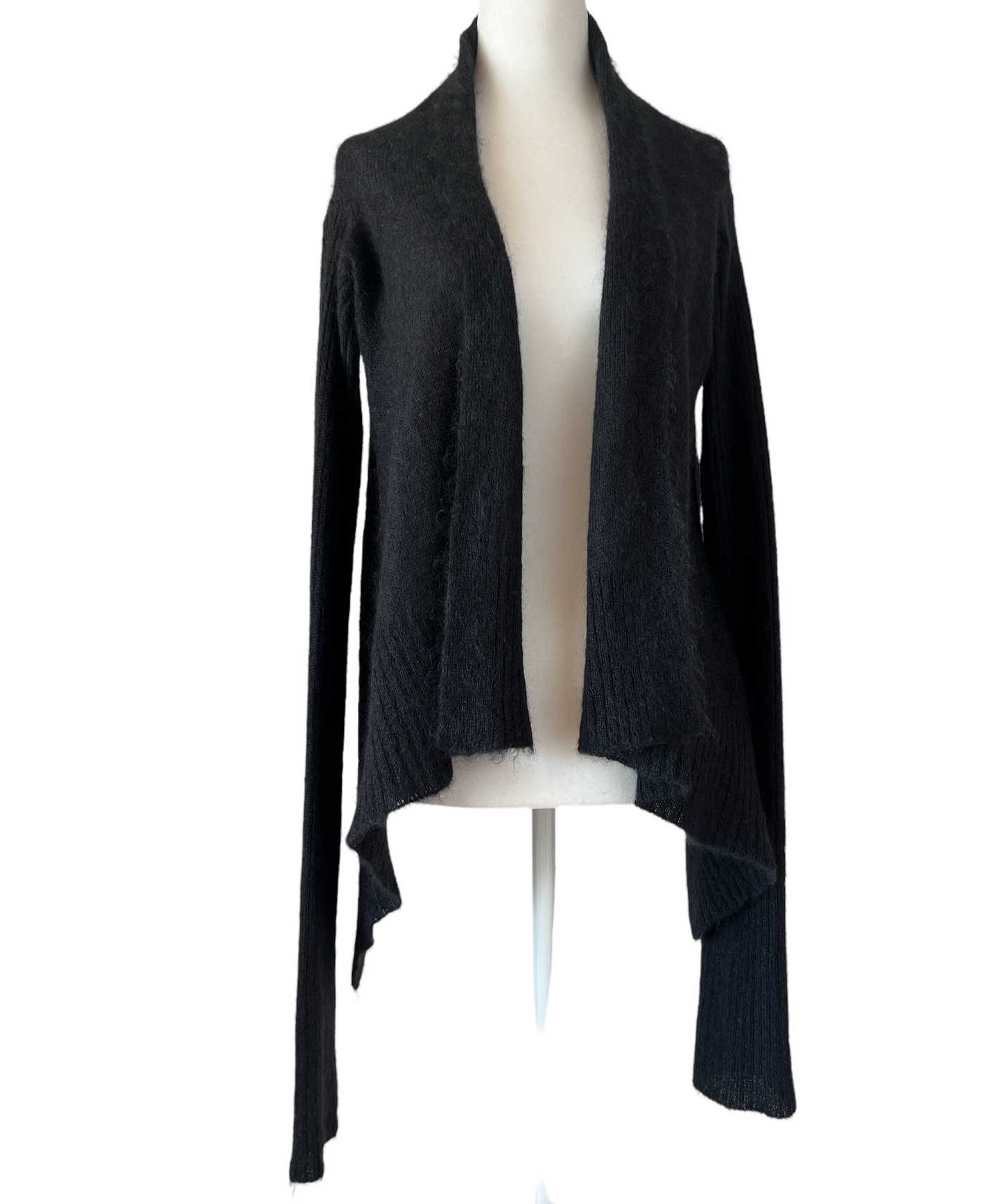 Black Mohair Cardigan - S