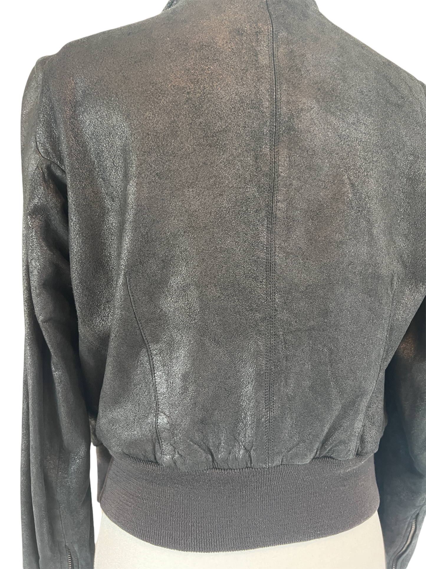 Black Suede Jacket - XS