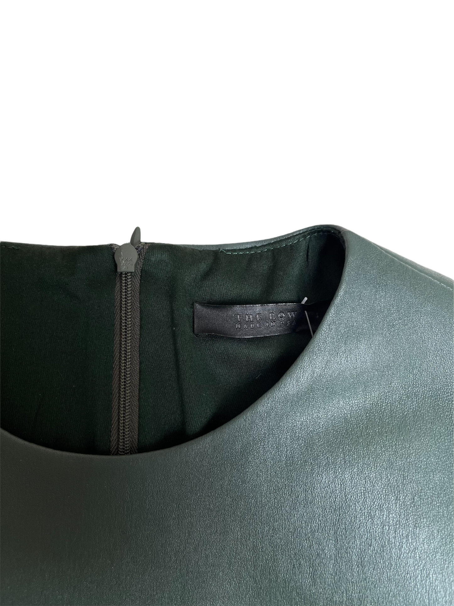 Green Leather Dress - 4