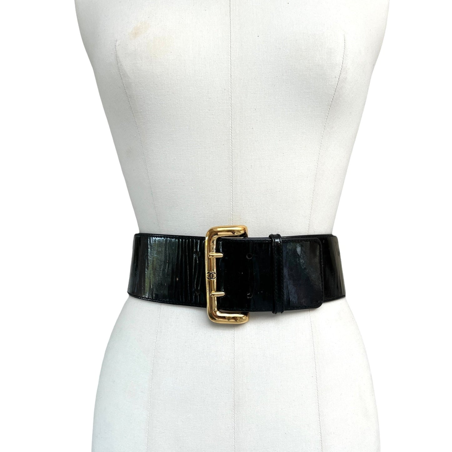 Vintage Patent Leather Belt