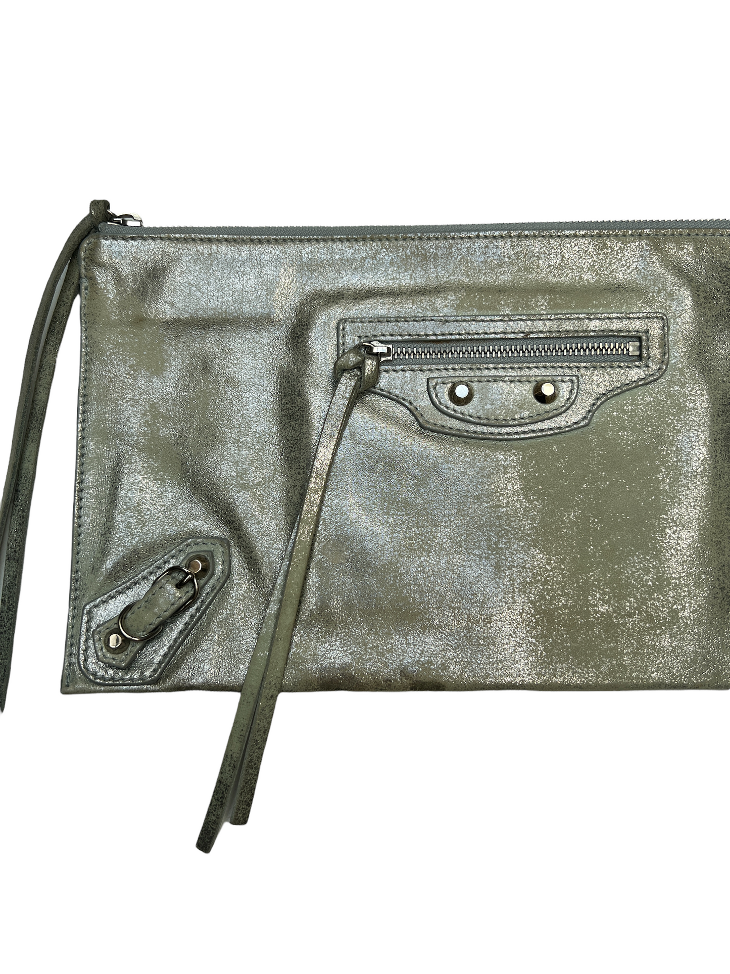 Silver Envelope Clutch