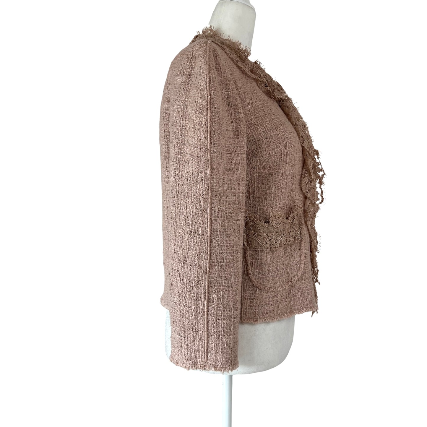 Blush Tweed Jacket - S