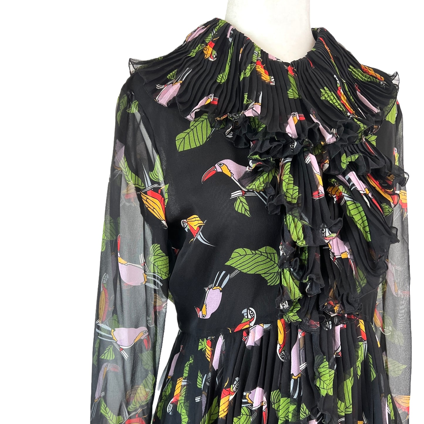 Black Silk Dress - M