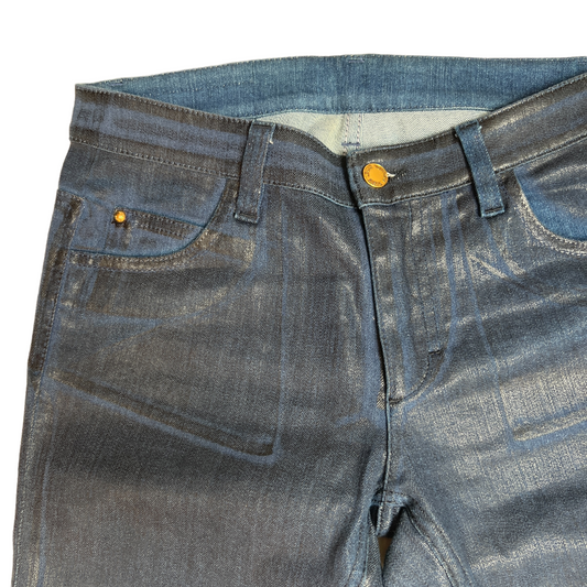Waxed Blue Jeans - S