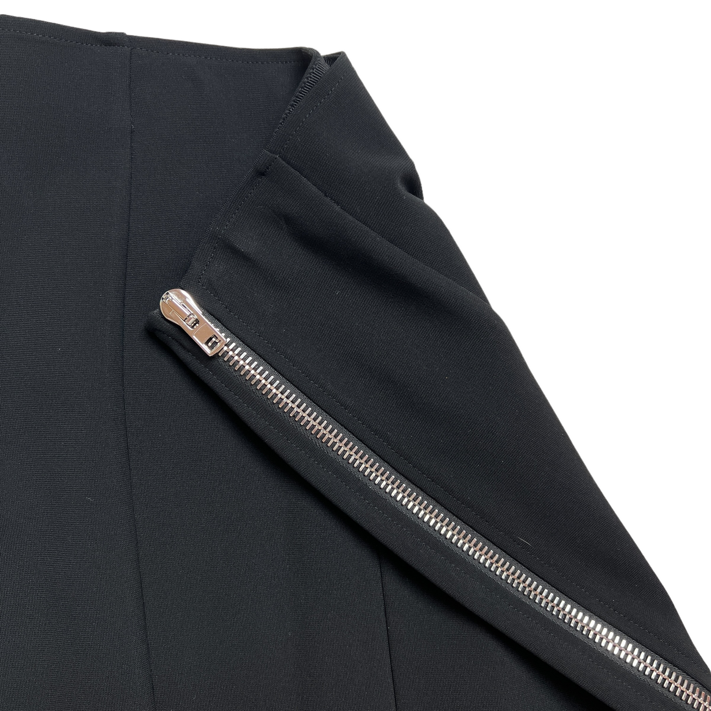 Black Skirt with Zipper - M