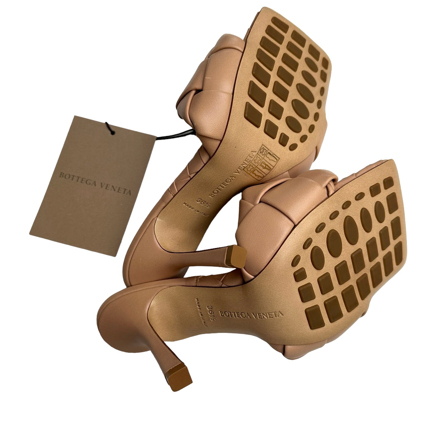 Nude Leather Heels - 6.5