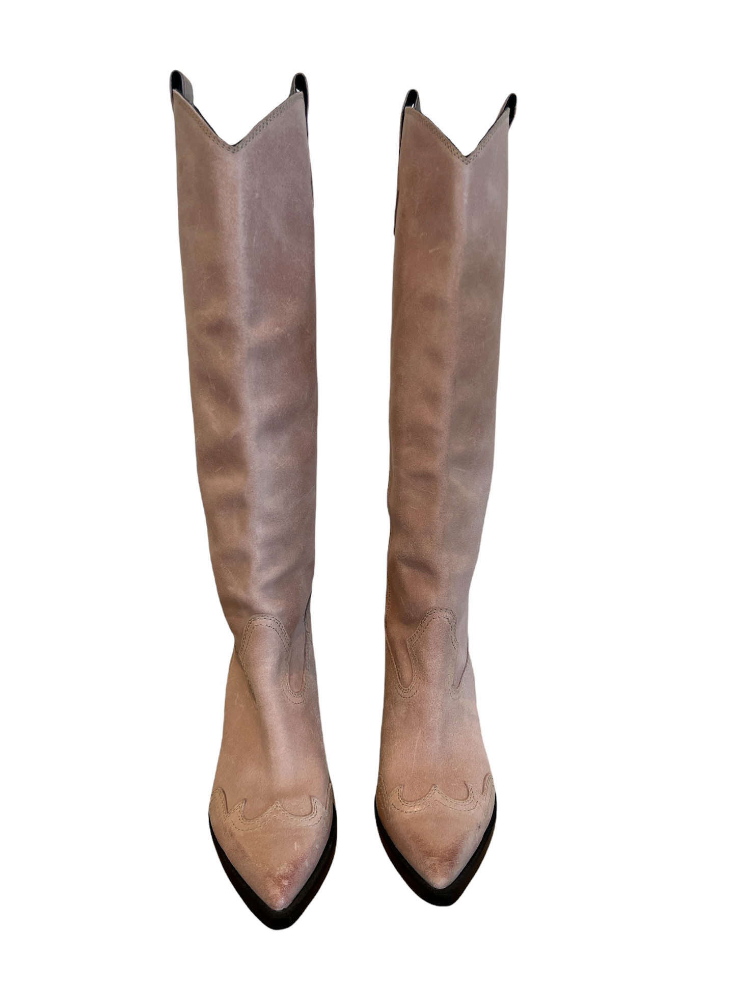 Leather Cowboy Boots - 7