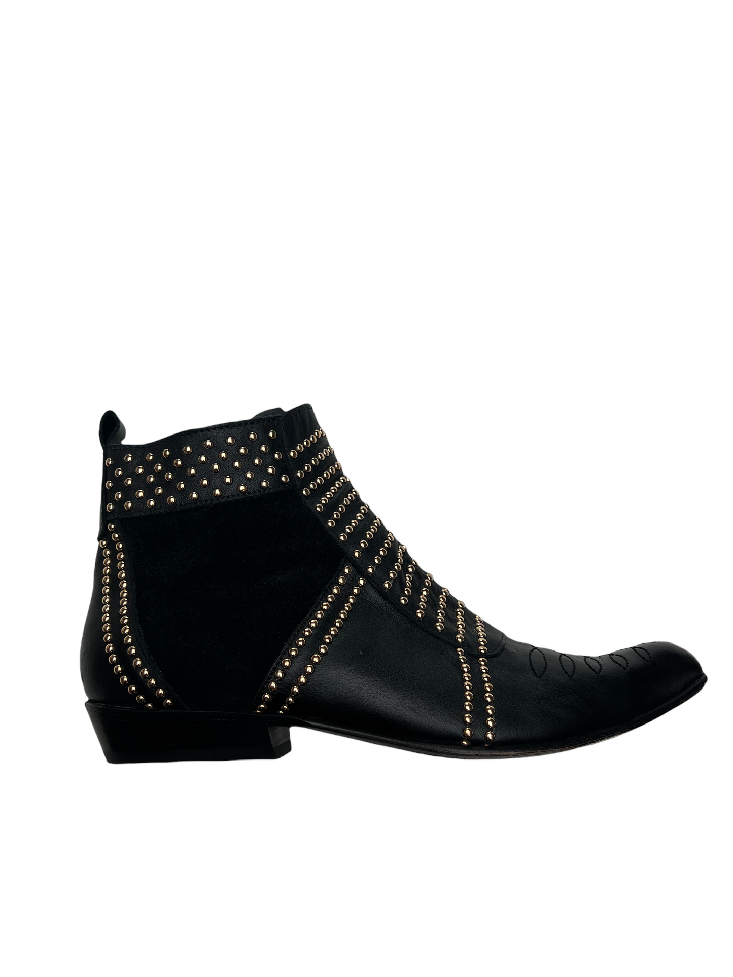 Gold Studded Boots - 11