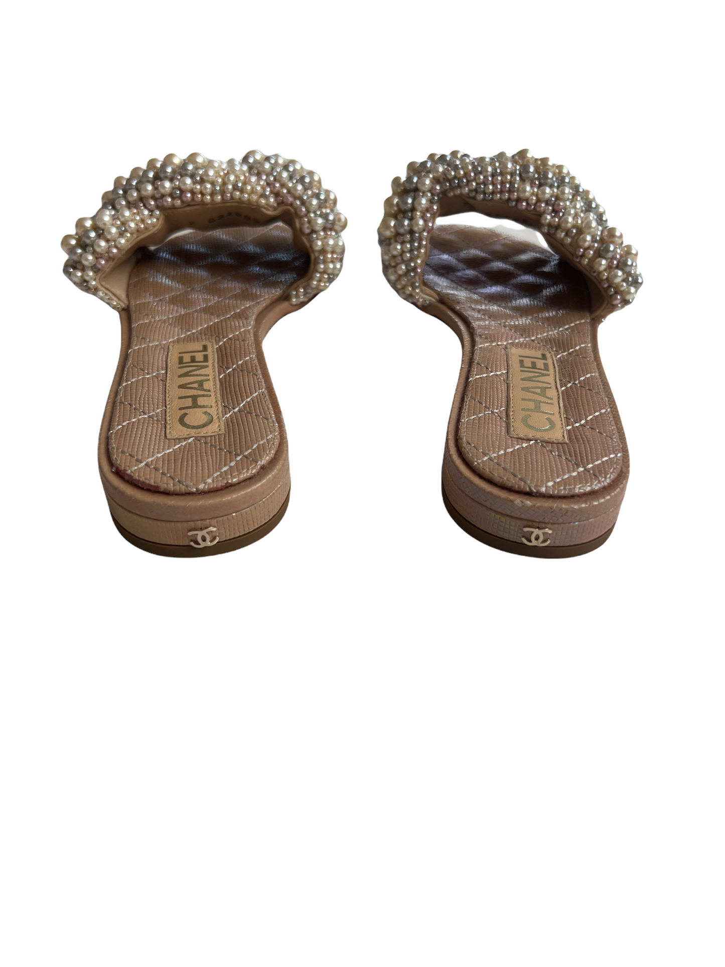 Faux Pearl Accents Slides - 6