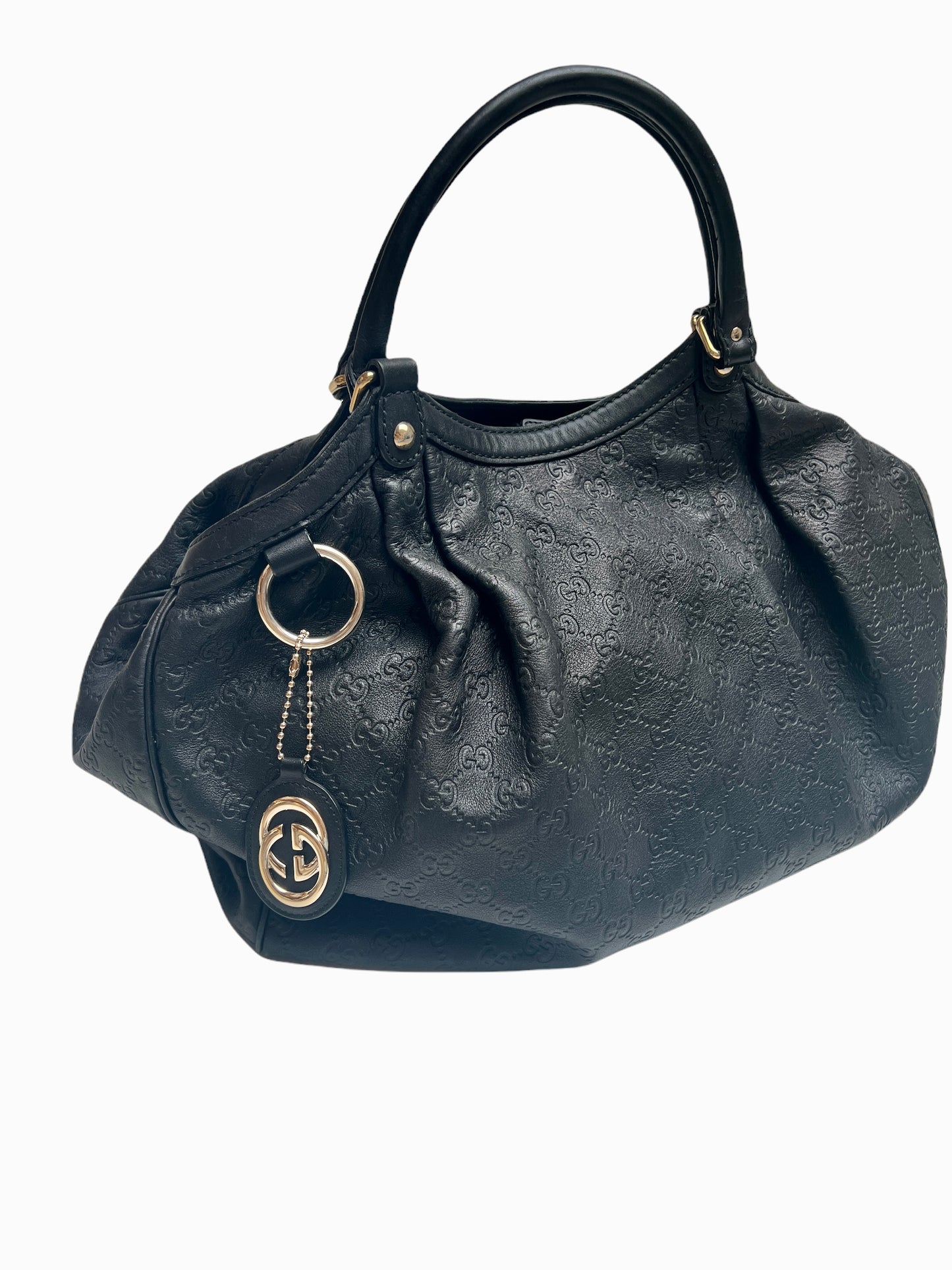 Large Black Leather Tote