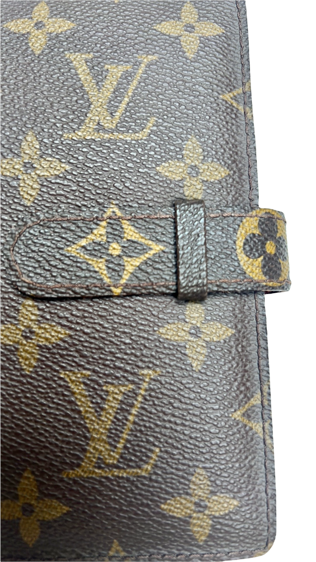 Vintage Monogram Leather Photo/Document Holder