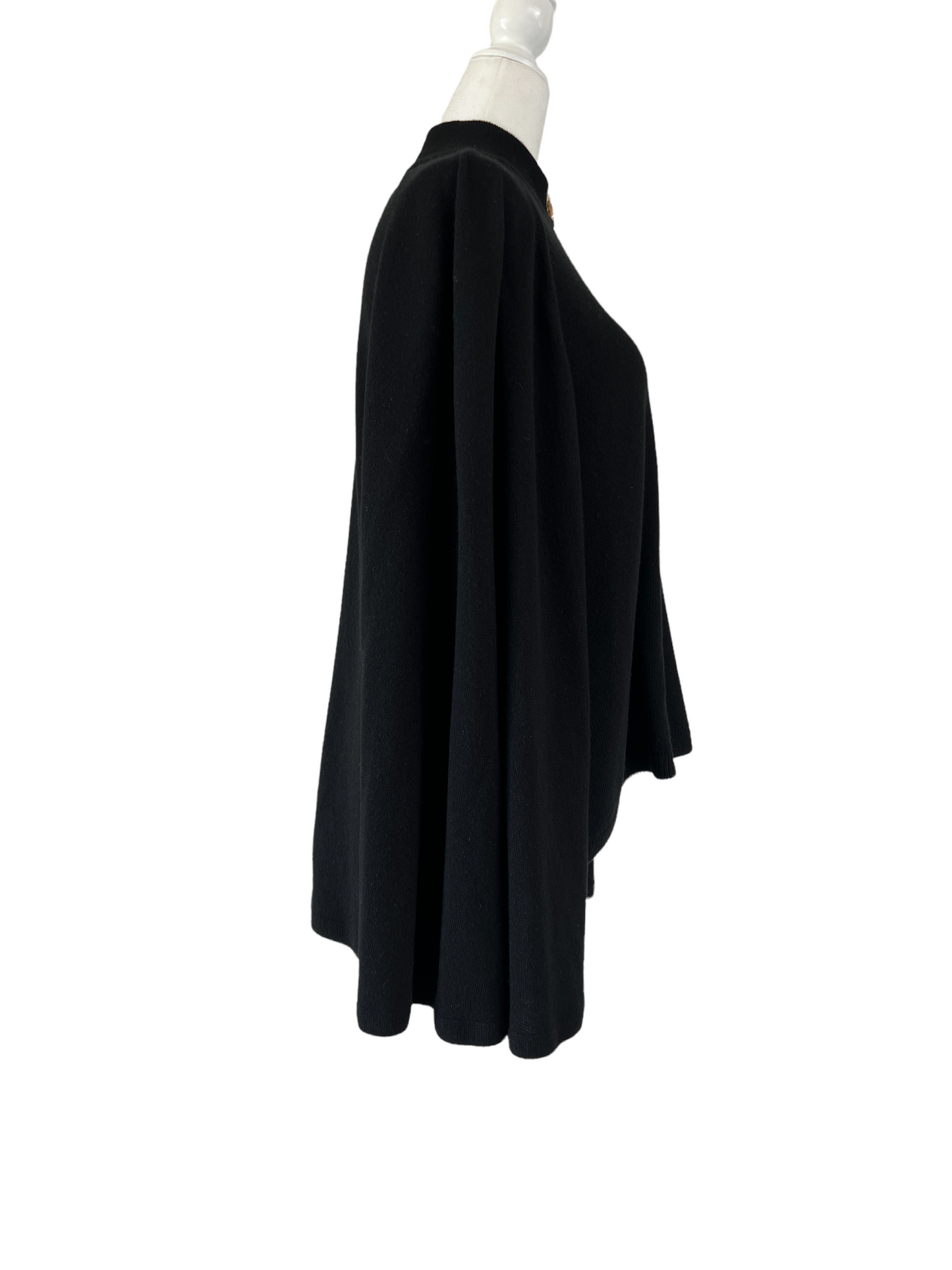 Logo Zipper Cardigan Cape - XS