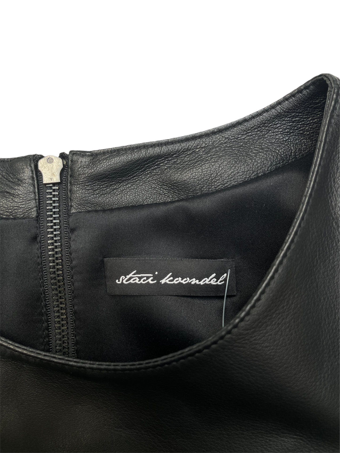 Black Leather Top - S