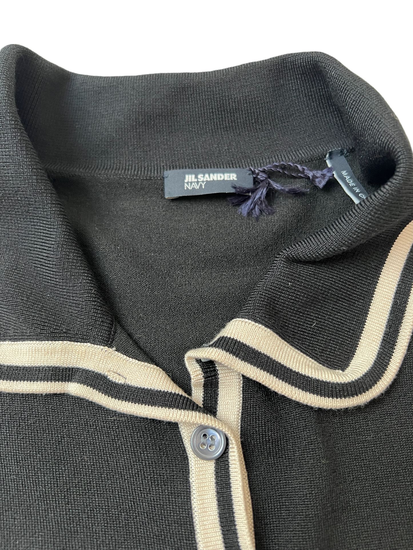 Black and Cream Tank Top - M