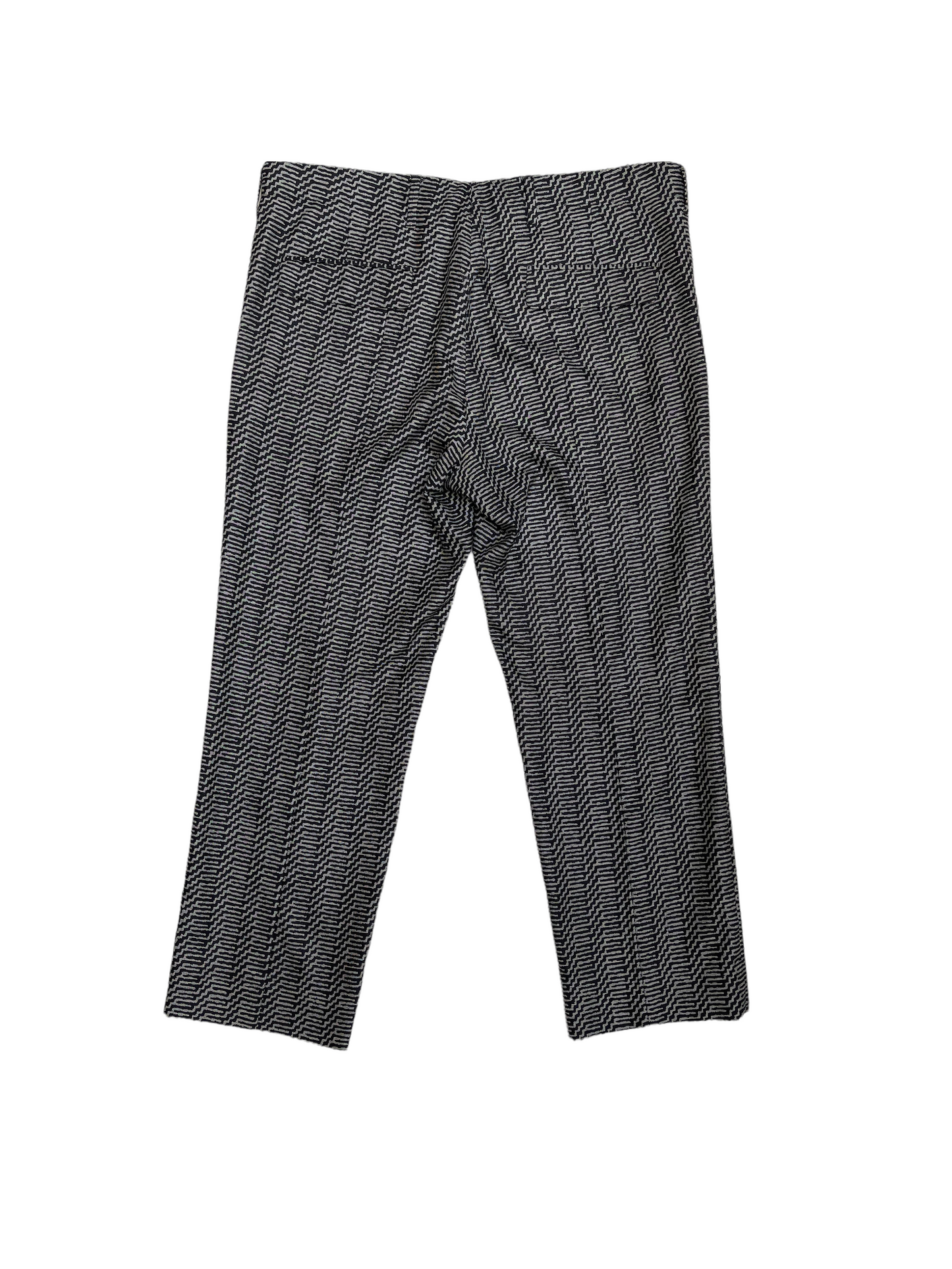 Black and White Printed Pants - L