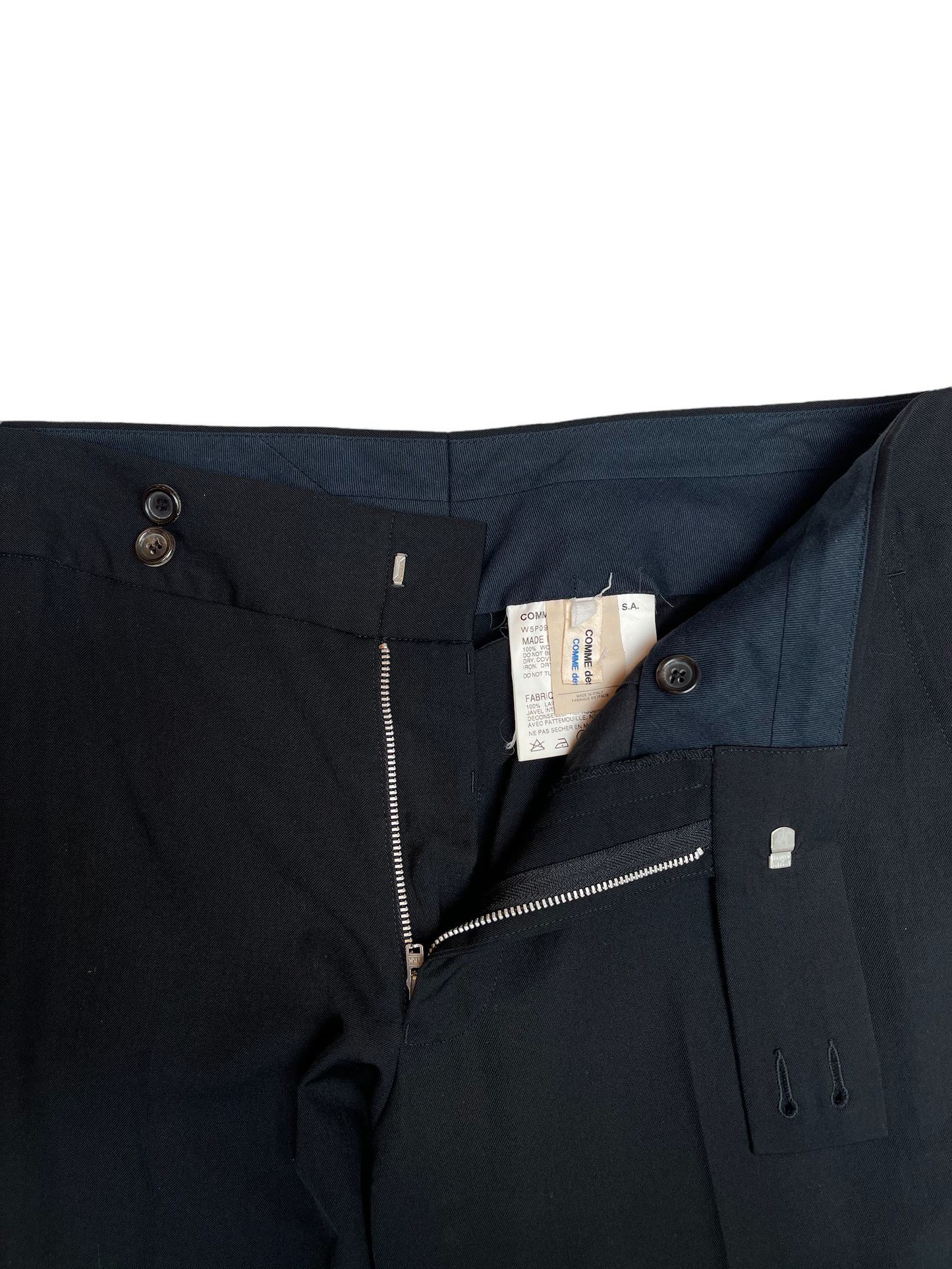 Black wool pants - M