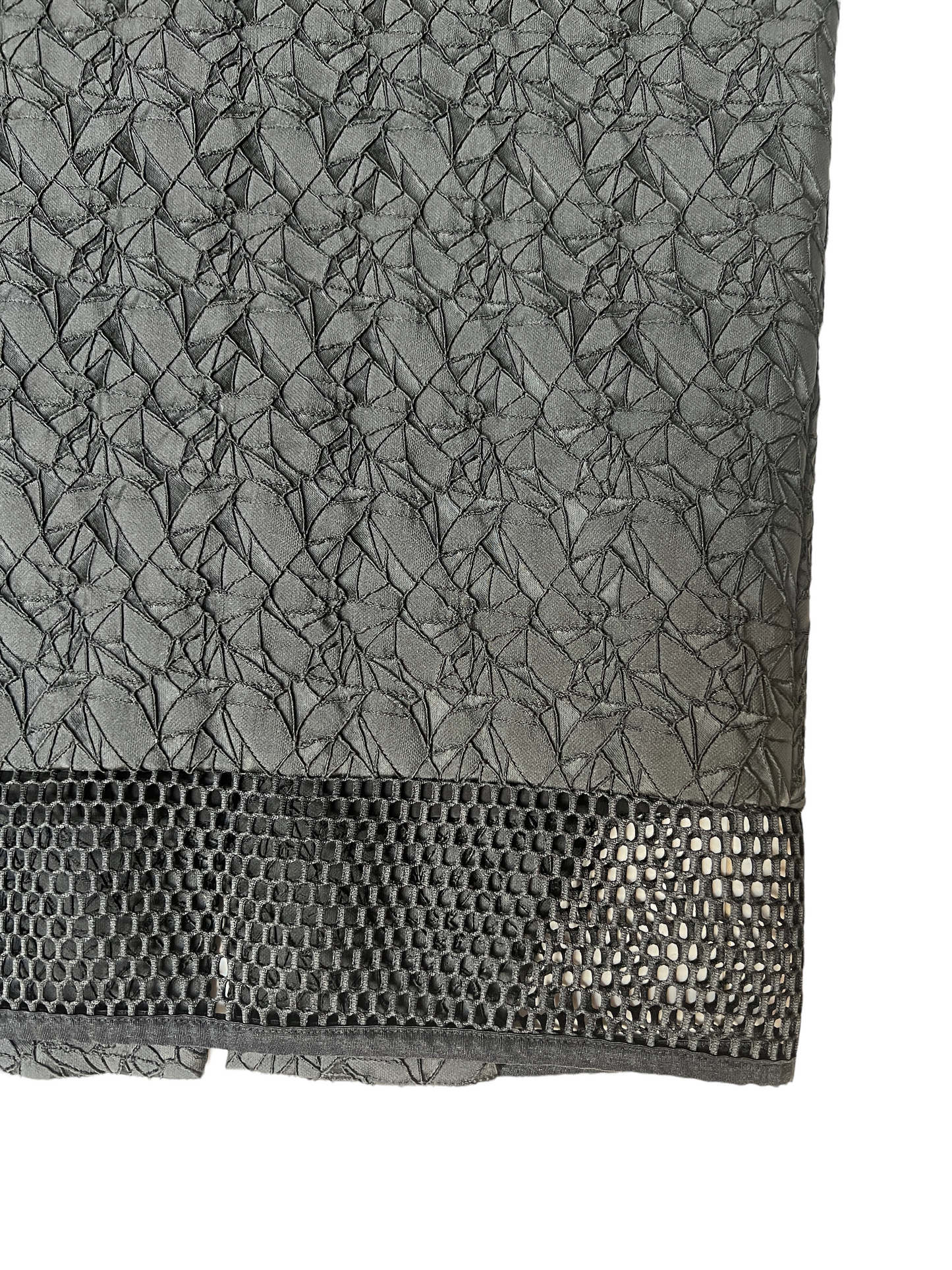 Black Mesh Cutout Dress - 2