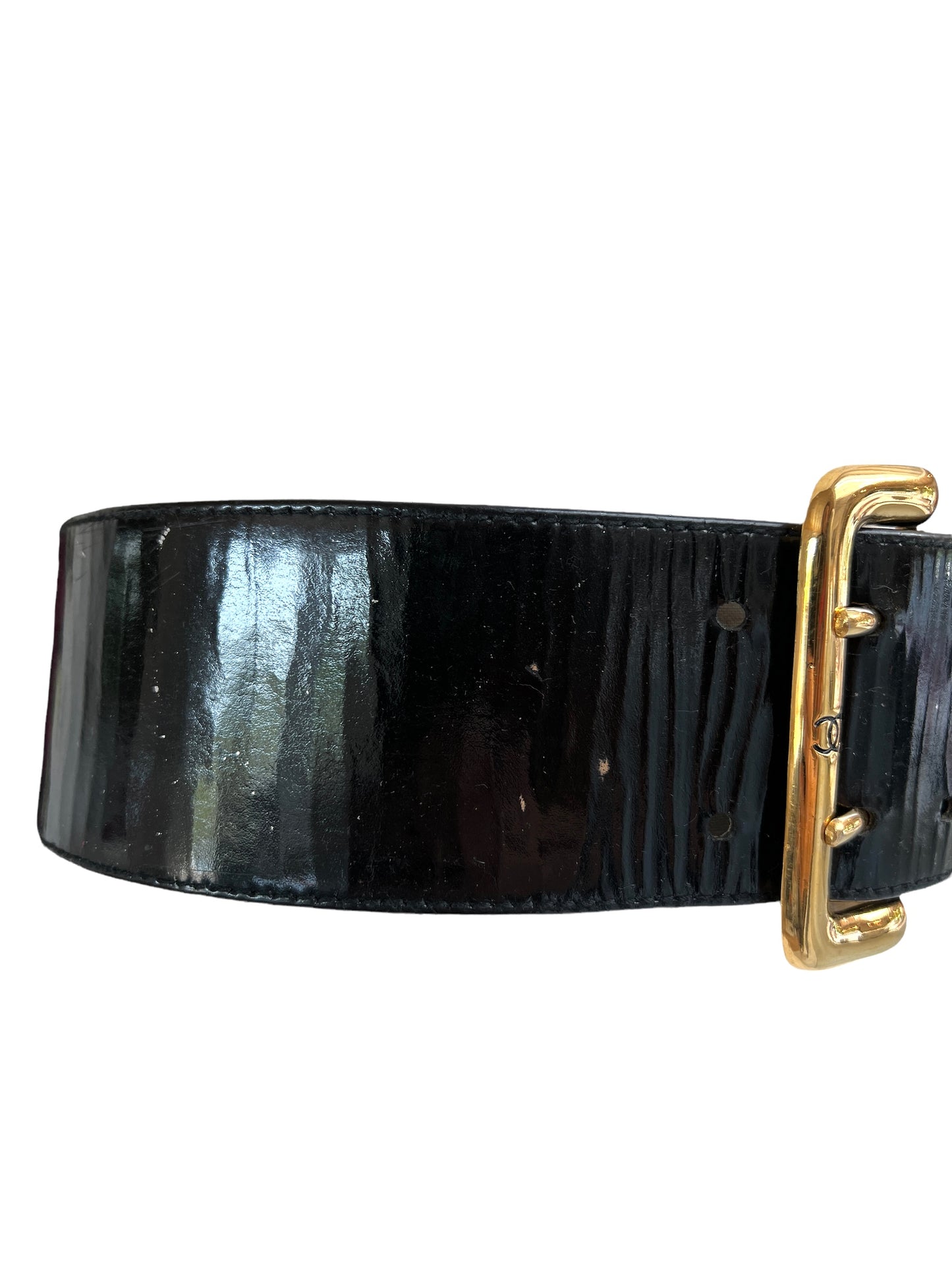 Vintage Patent Leather Belt