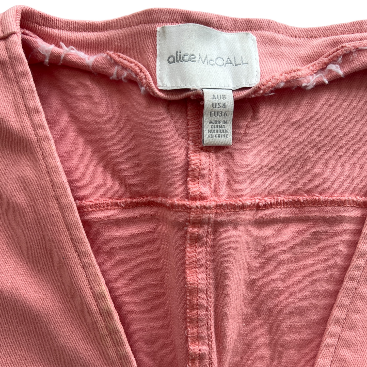 Pink Denim Romper - 4