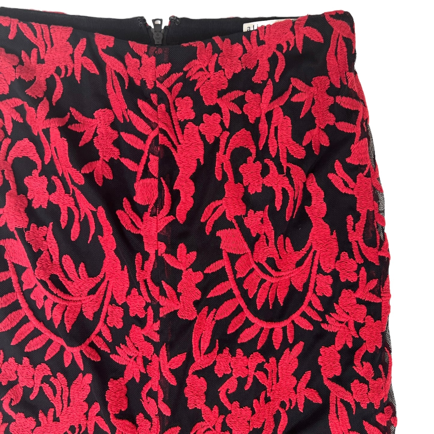 Black and Red Long Skirt - 2