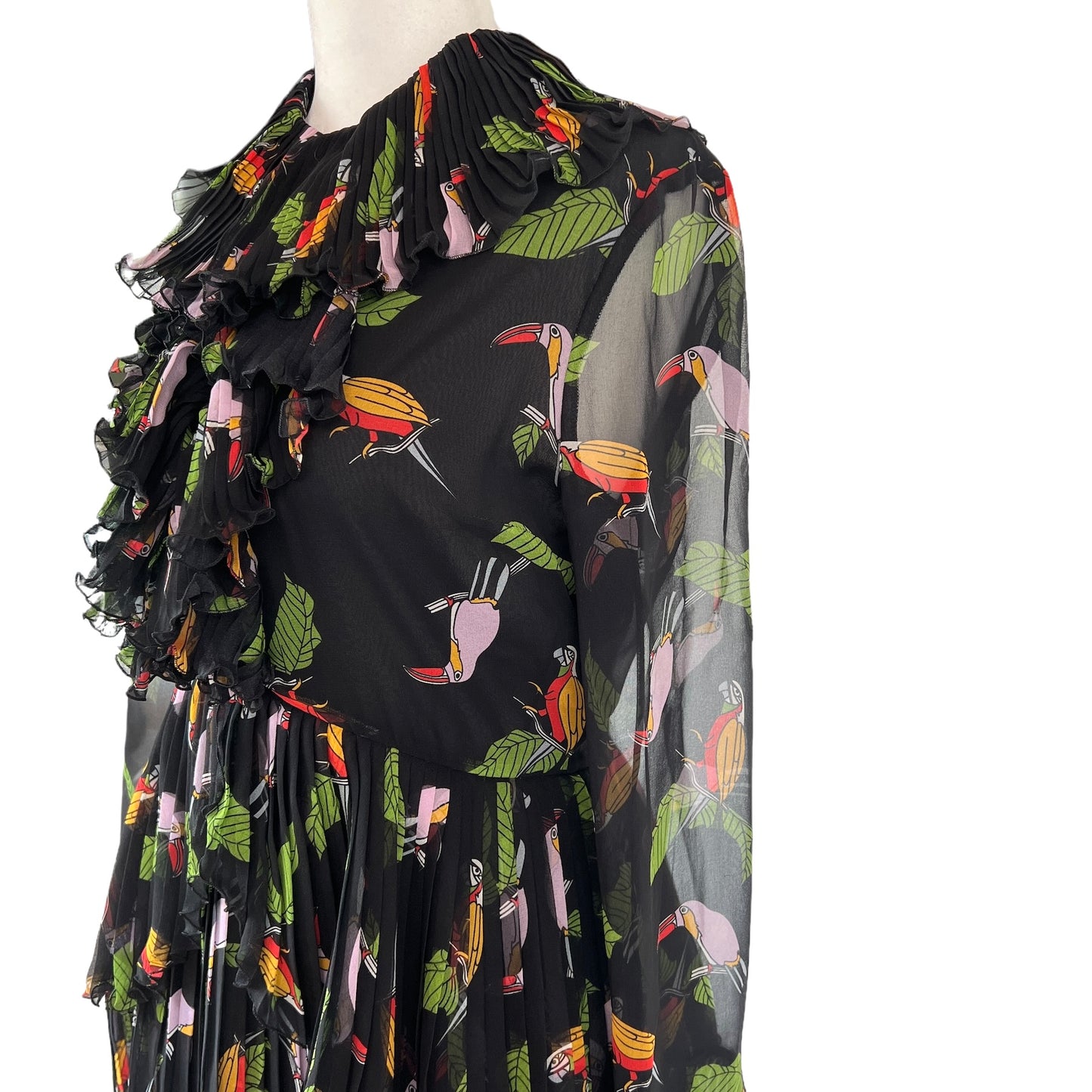 Black Silk Dress - M