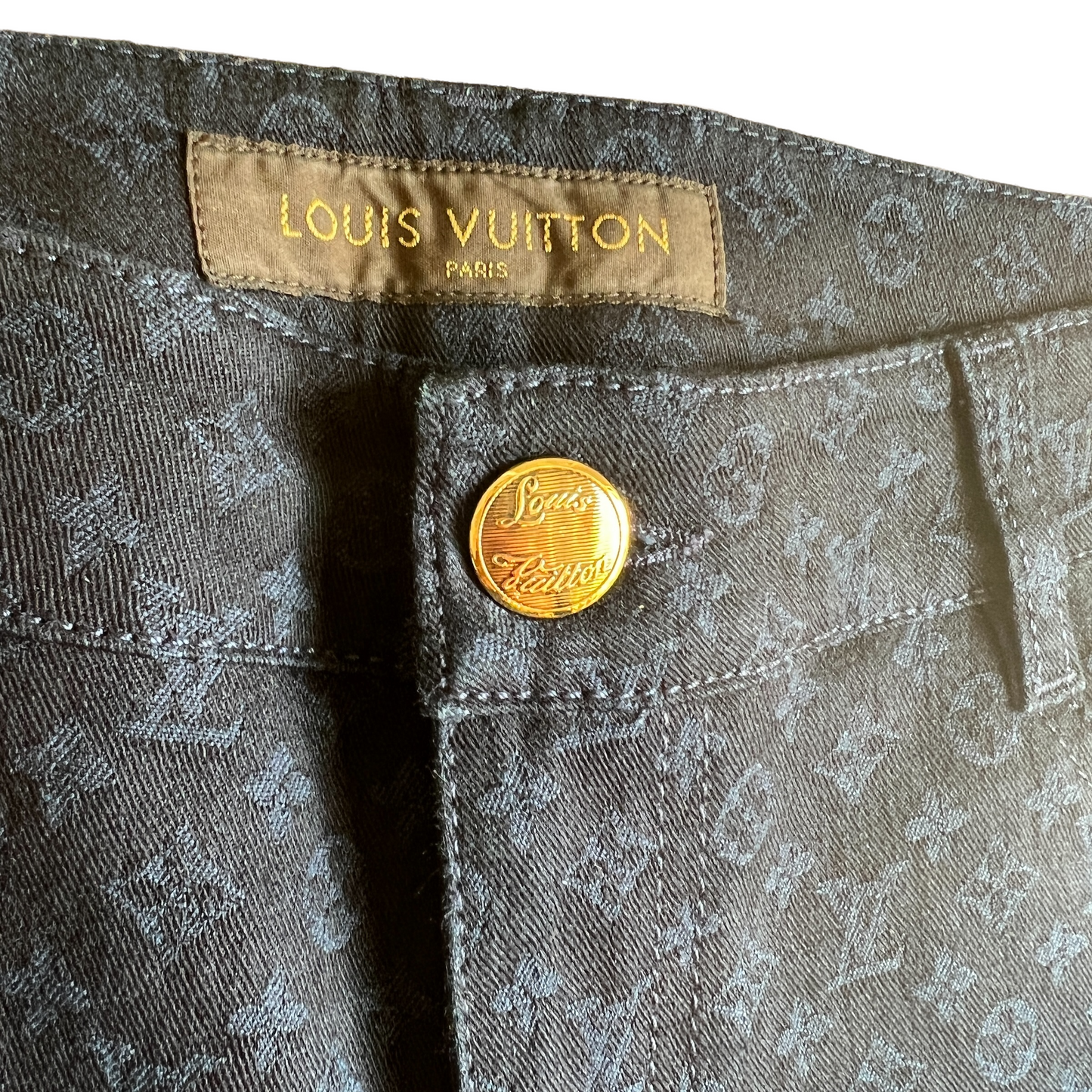 Monogram Blue Jeans - S