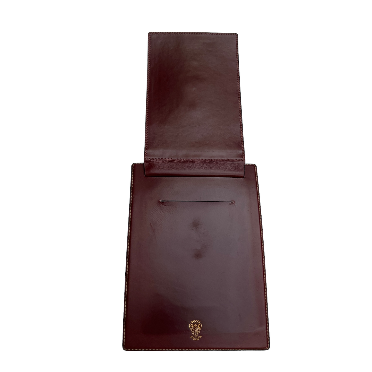 Vintage Burgundy Leather Writing Set