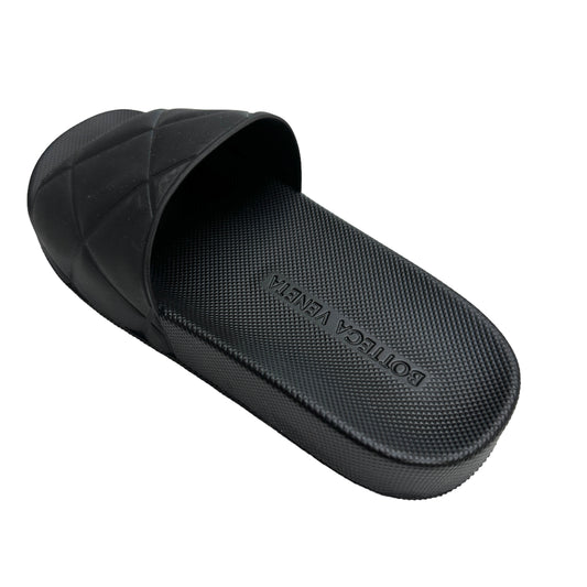 Black Rubber Slides - 8