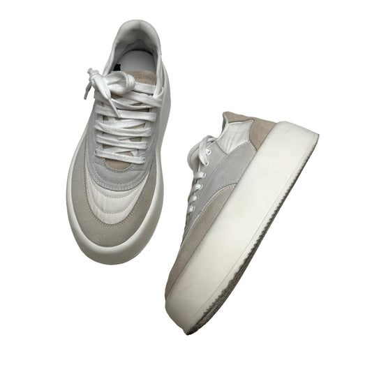 White Platform Sneakers - 7