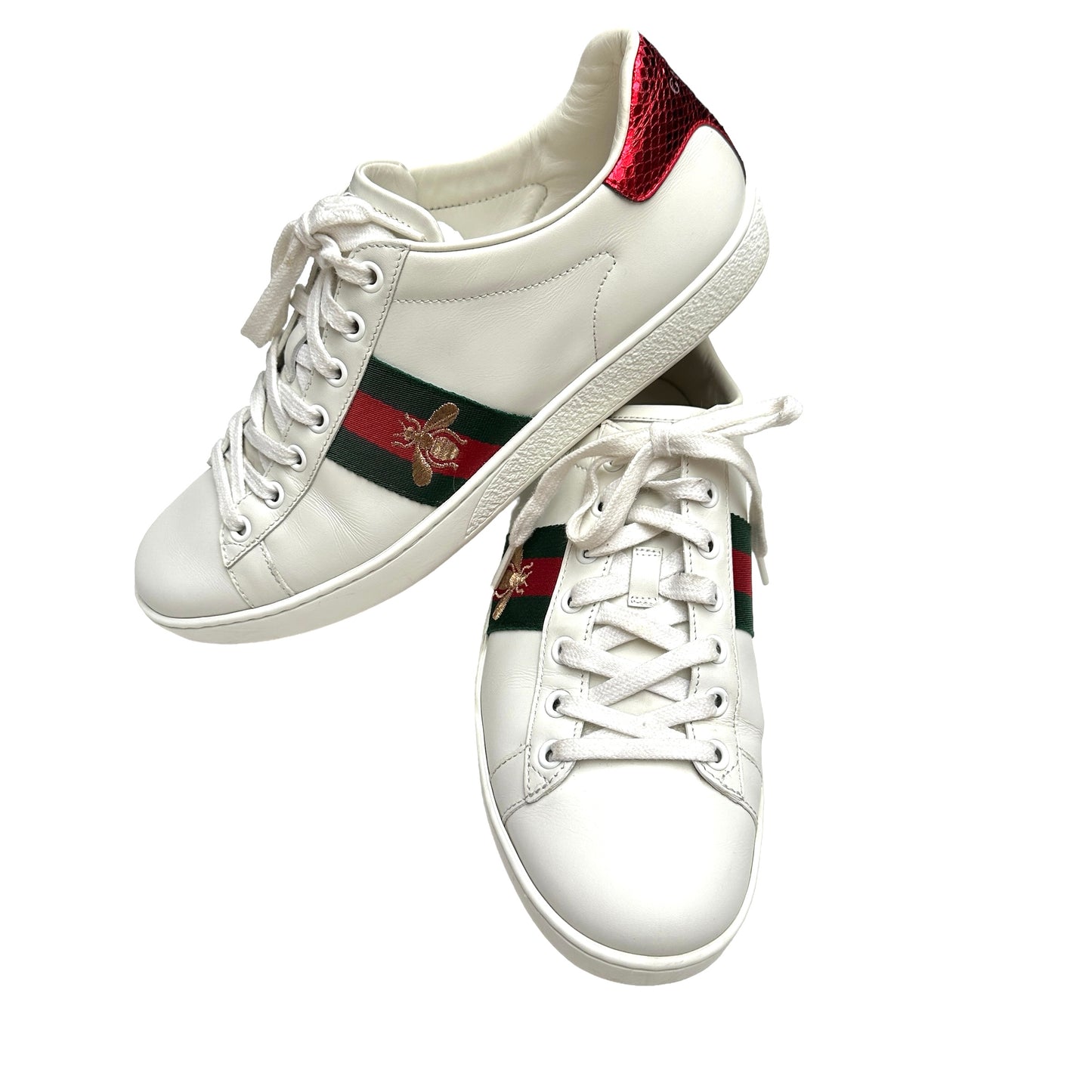 White Leather Sneakers - 9