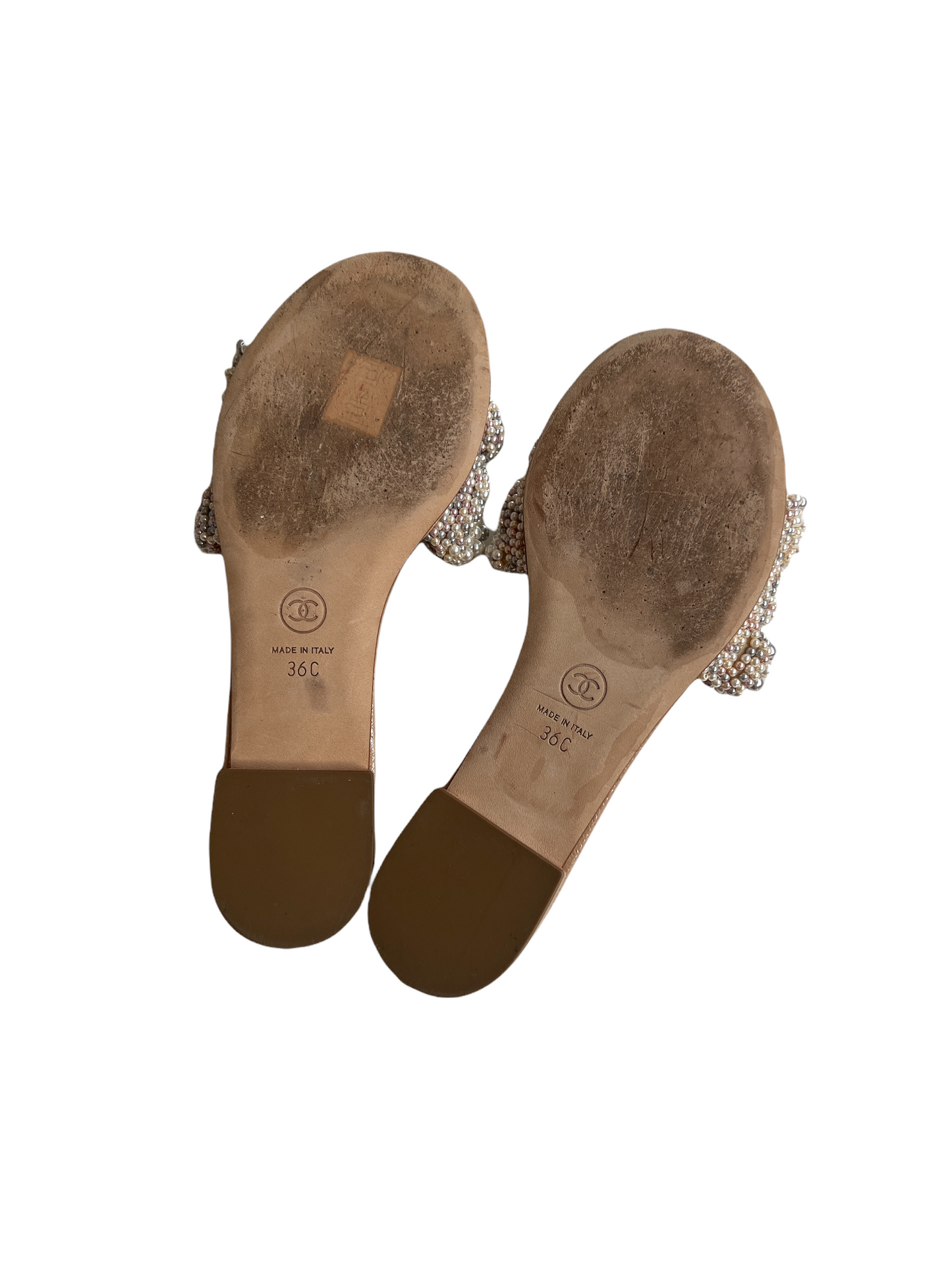 Faux Pearl Accents Slides - 6