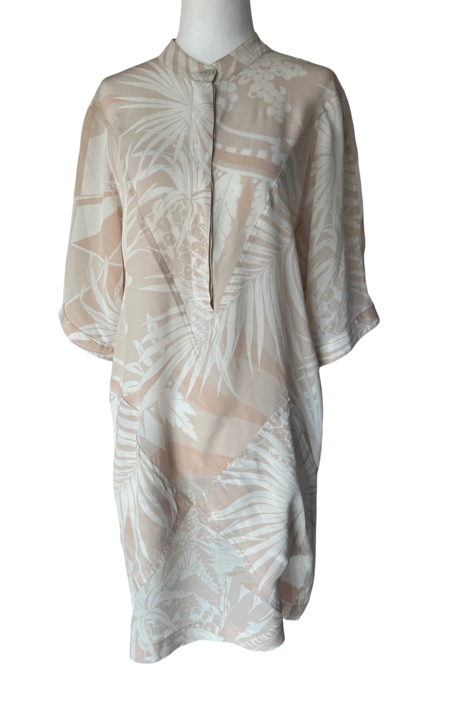 Blush Silk Dress - M