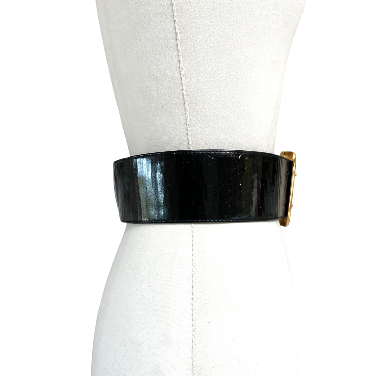 Vintage Patent Leather Belt
