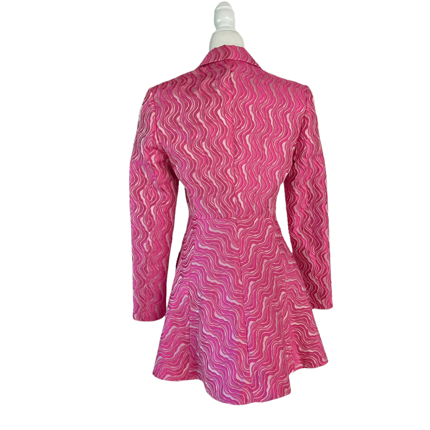 Pink Printed Coat - 6