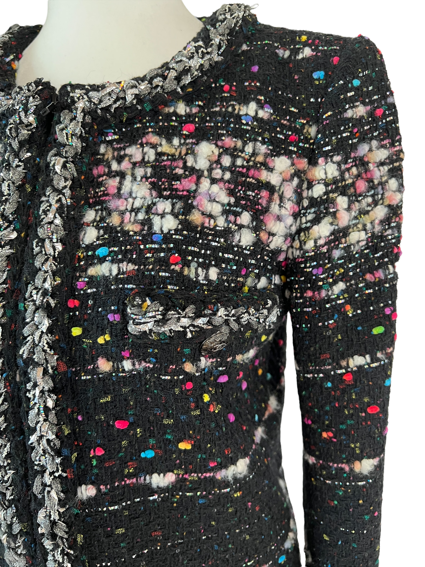 Black Tweed Coat - S