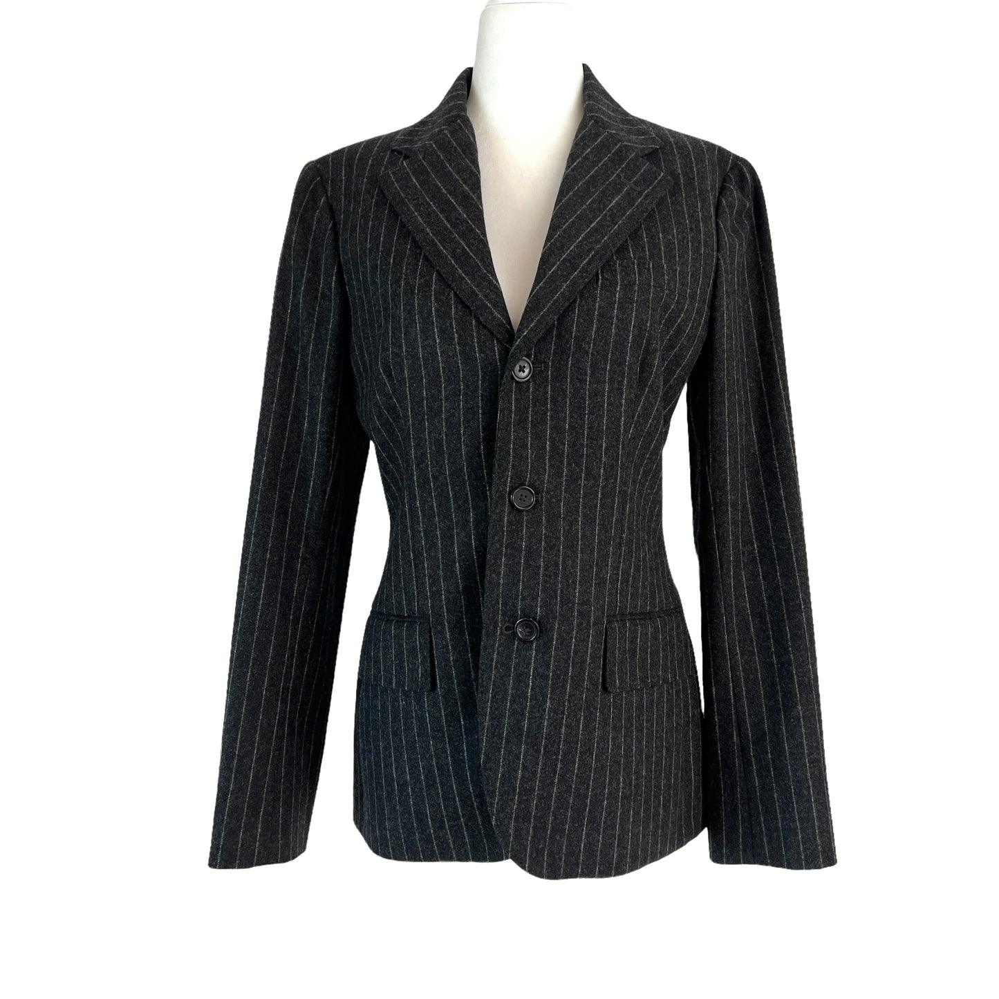 Grey Wool Blazer - 10