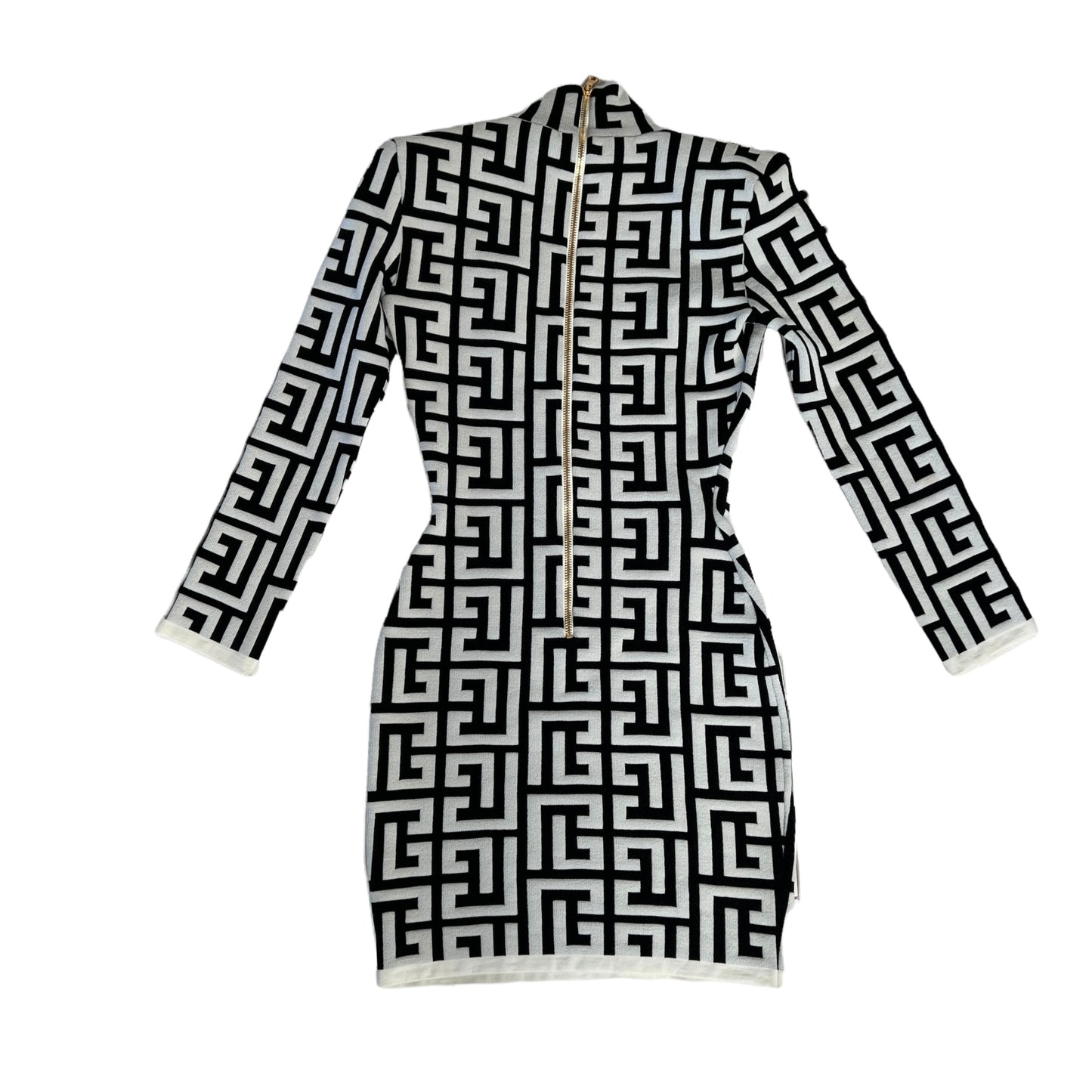 2022 Black & White Print Dress - XS