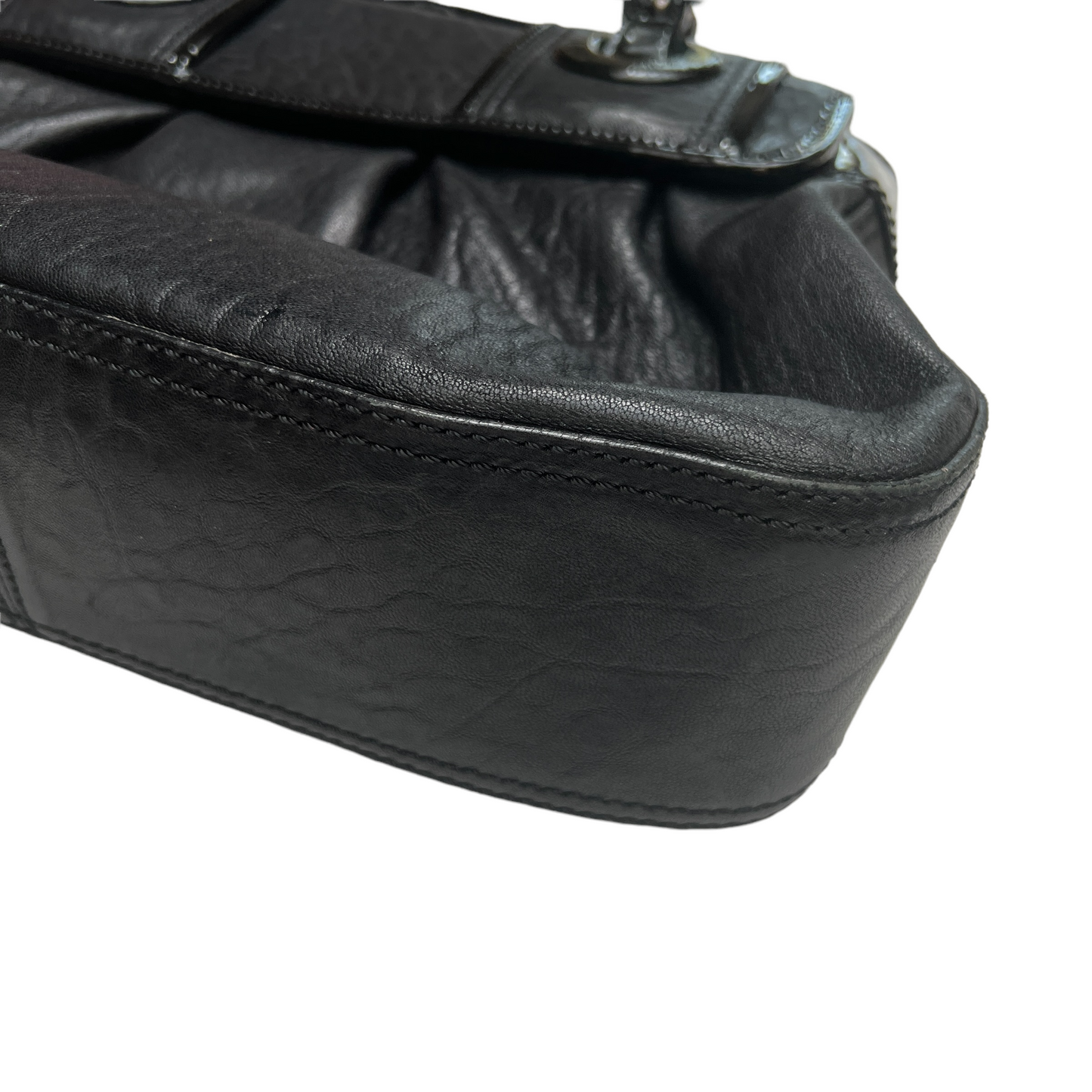 Black leather Tote Zucca Logo