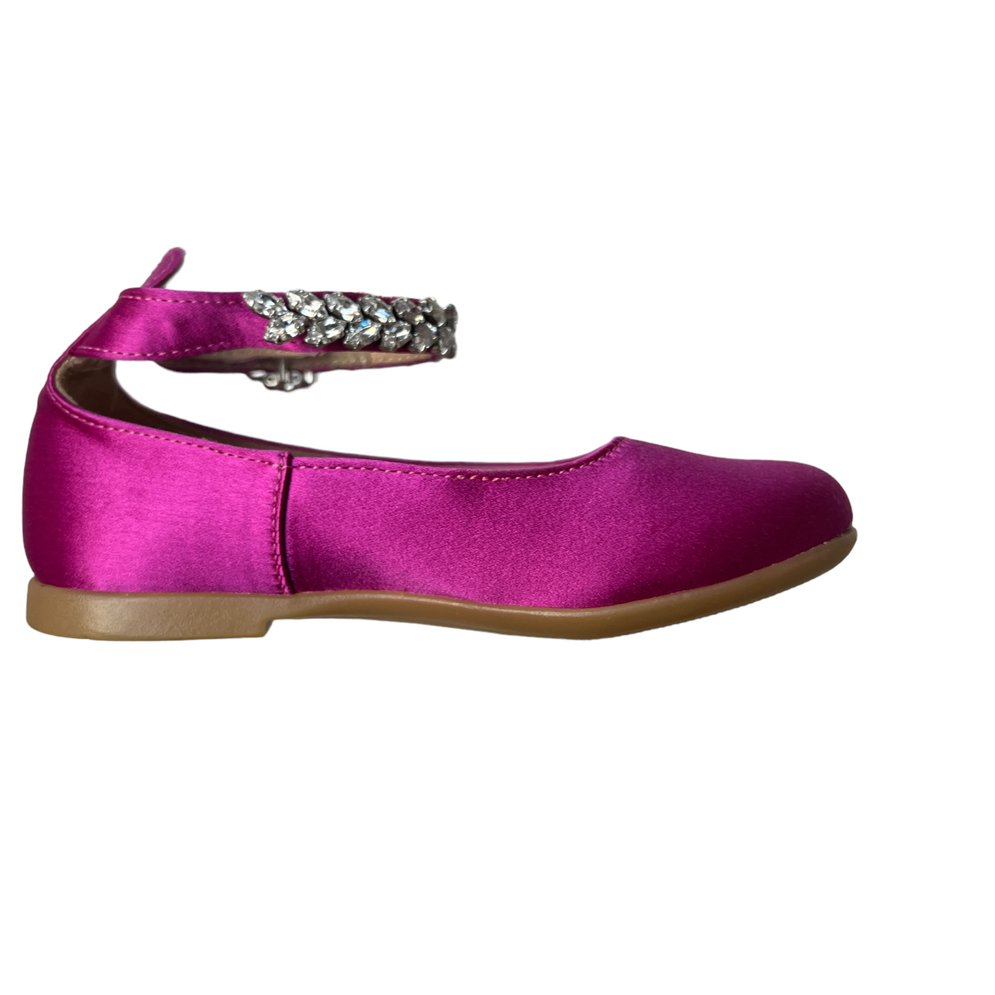 Pink Satin Shoes w/Crystals - 24