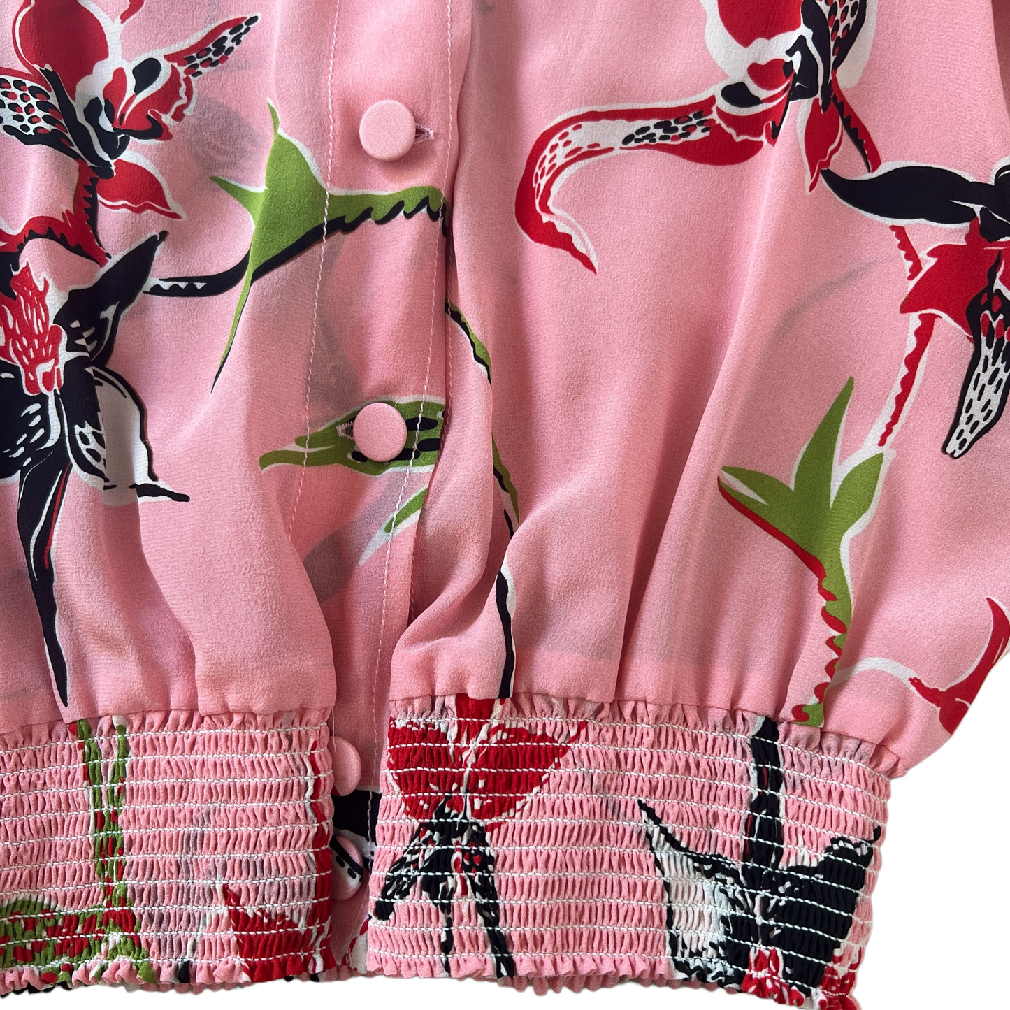 Pink Flower Shirt - XS