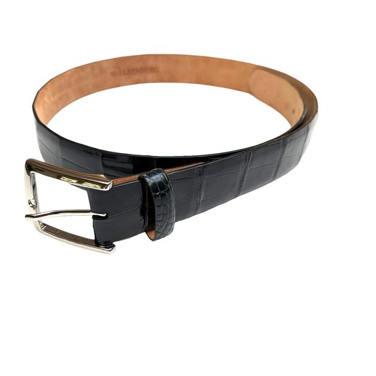 Men Blue Alligator Belt - 38