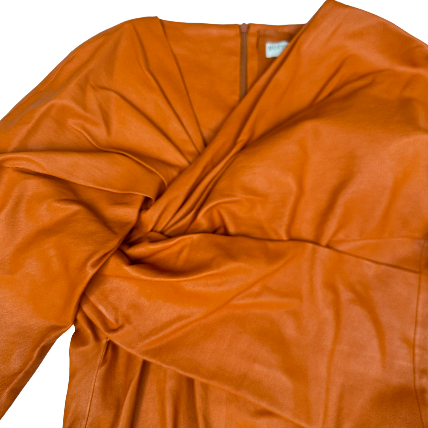 2020 Orange Leather Dress - XS