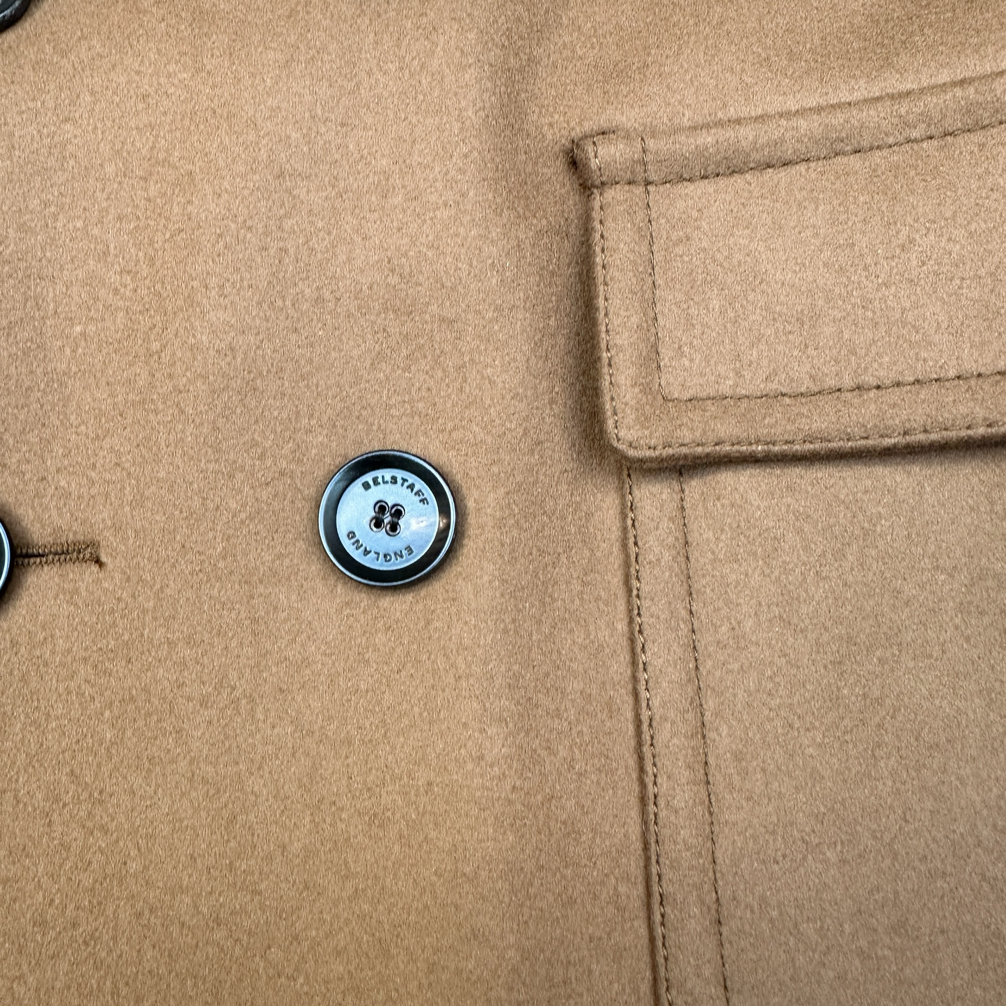 Men Brown Wool Coat - S