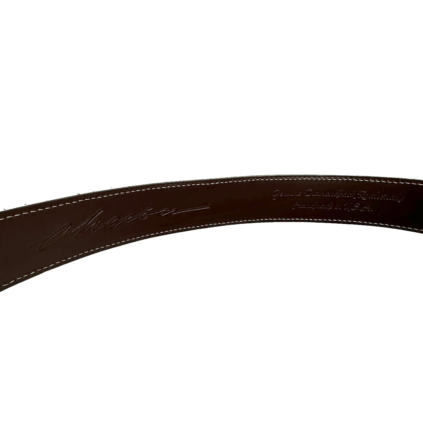 Men Python Leather Belt - 34