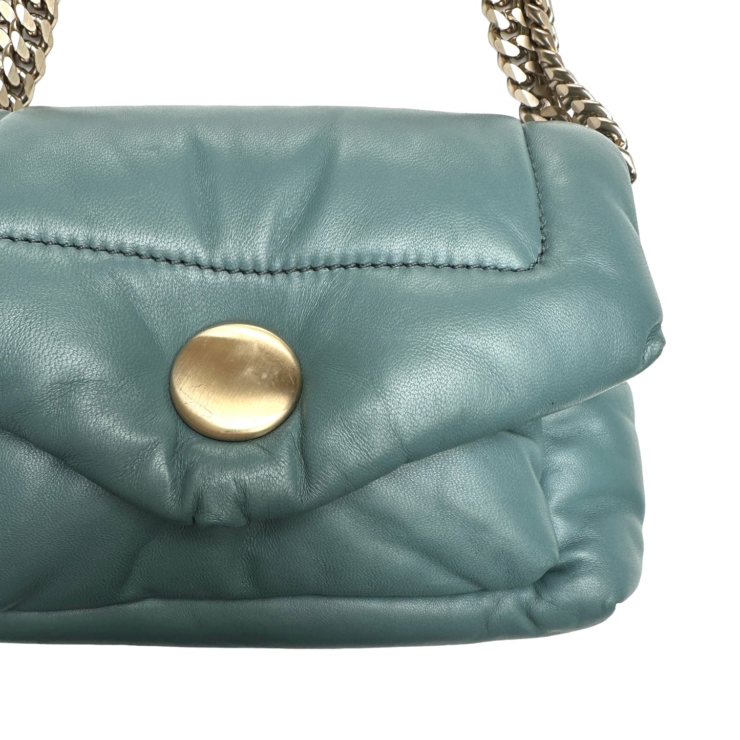 Blue Harris Padded Shoulder Bag