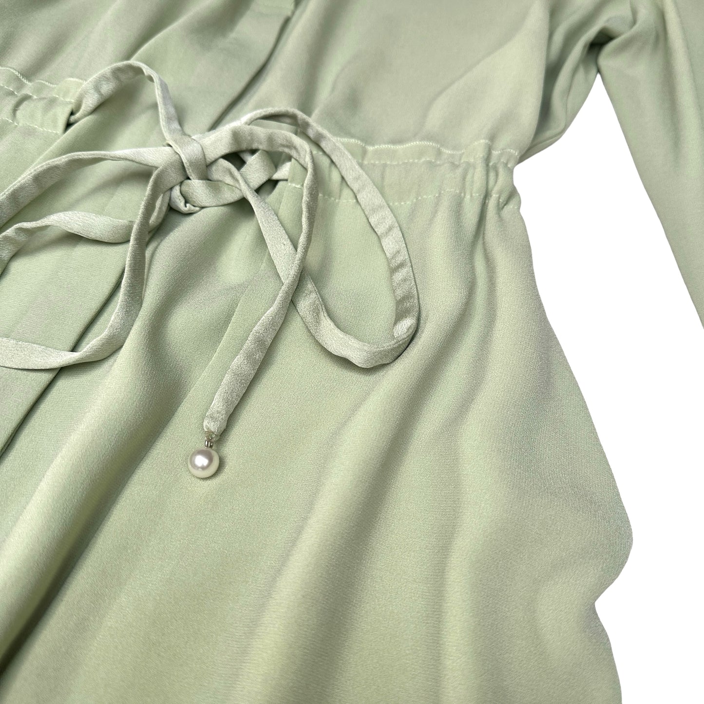 Green Silk Dress - M