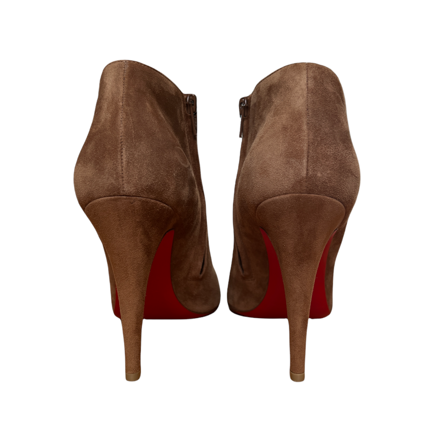 Brown Suede High Heels Boots - 10.5