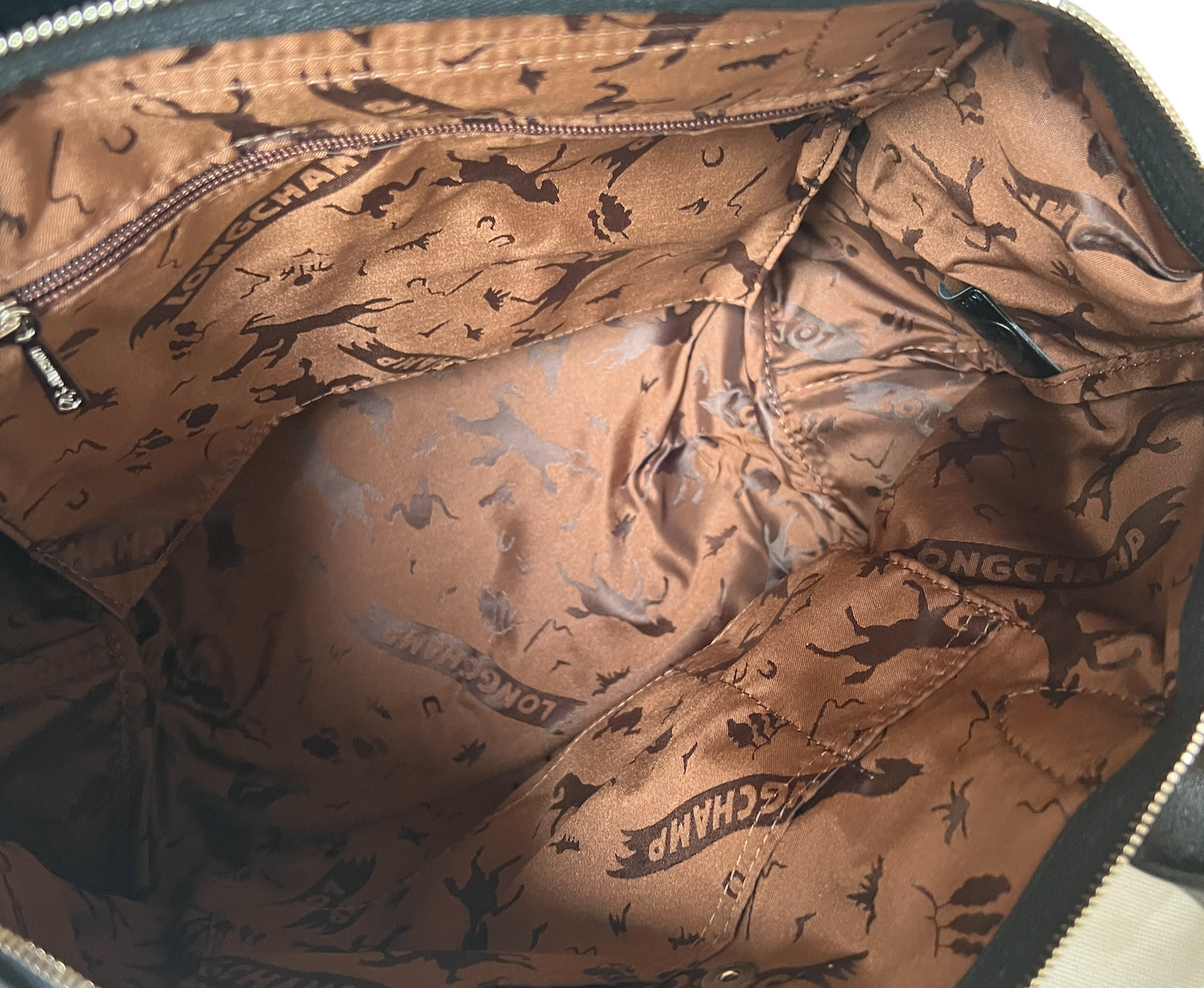 Le Pliage Cuir Leather Shoulder Bag